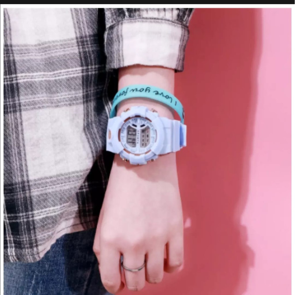 (DG)Jam Tangan Wanita Fashion Aosun Digital Bunga Bulat SS-19