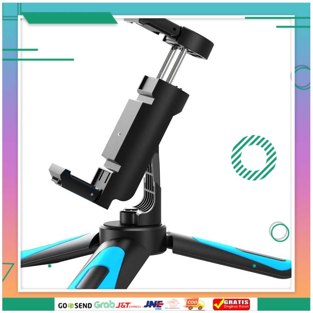 (BISA COD) FTIHSHP Mini Table Tripod + 1/4 Uni Smartphone Clip Gimbal - APL-JJ08