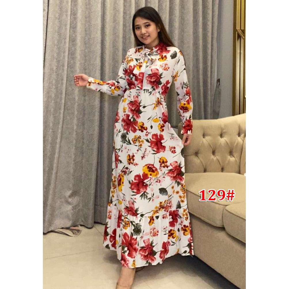 129# // DRESS MAXI BUNGA ala korea