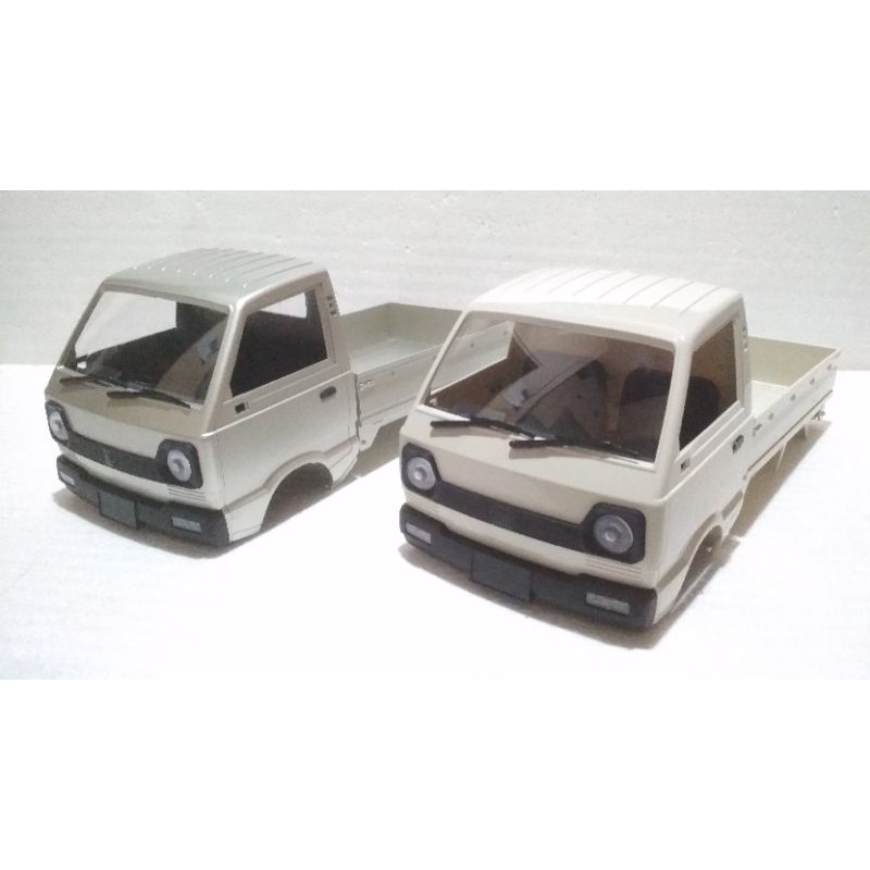 Body rc truk cargo wpl D12 kabin bak suzuki carry bagong