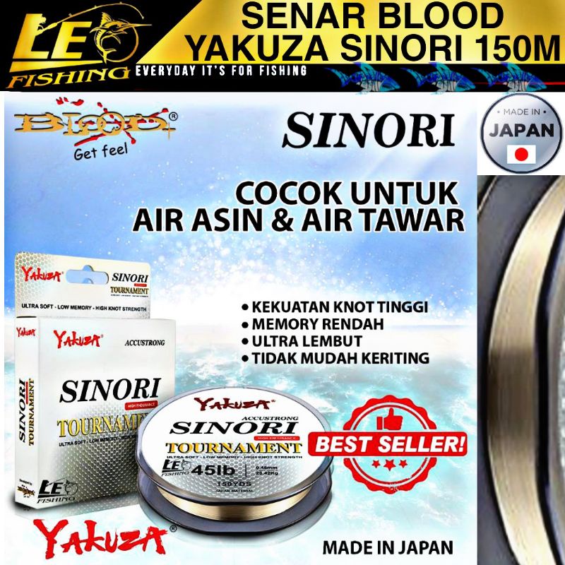 SENAR BLOOD YAKUZA SINORI PANJANG 150M SIZE 0.16 0.20 0.23 0.25 0.28 0.30 0.35 0.40 0.45 0.50