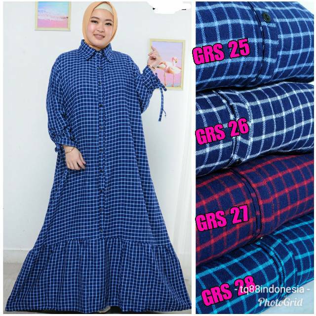 Gamis rempel/gamis flenel/gamis flanel super jumbo/gamis serut/gamis jumbo/gamis rempel jumbo/gamis