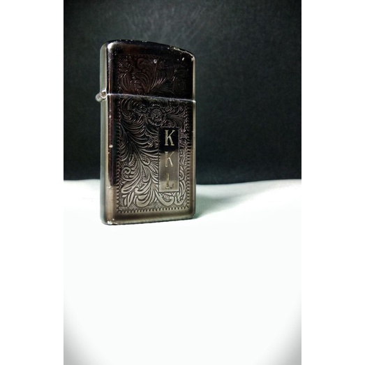 Zippo Slim Venetian Midnight Chrome Tahun 1992