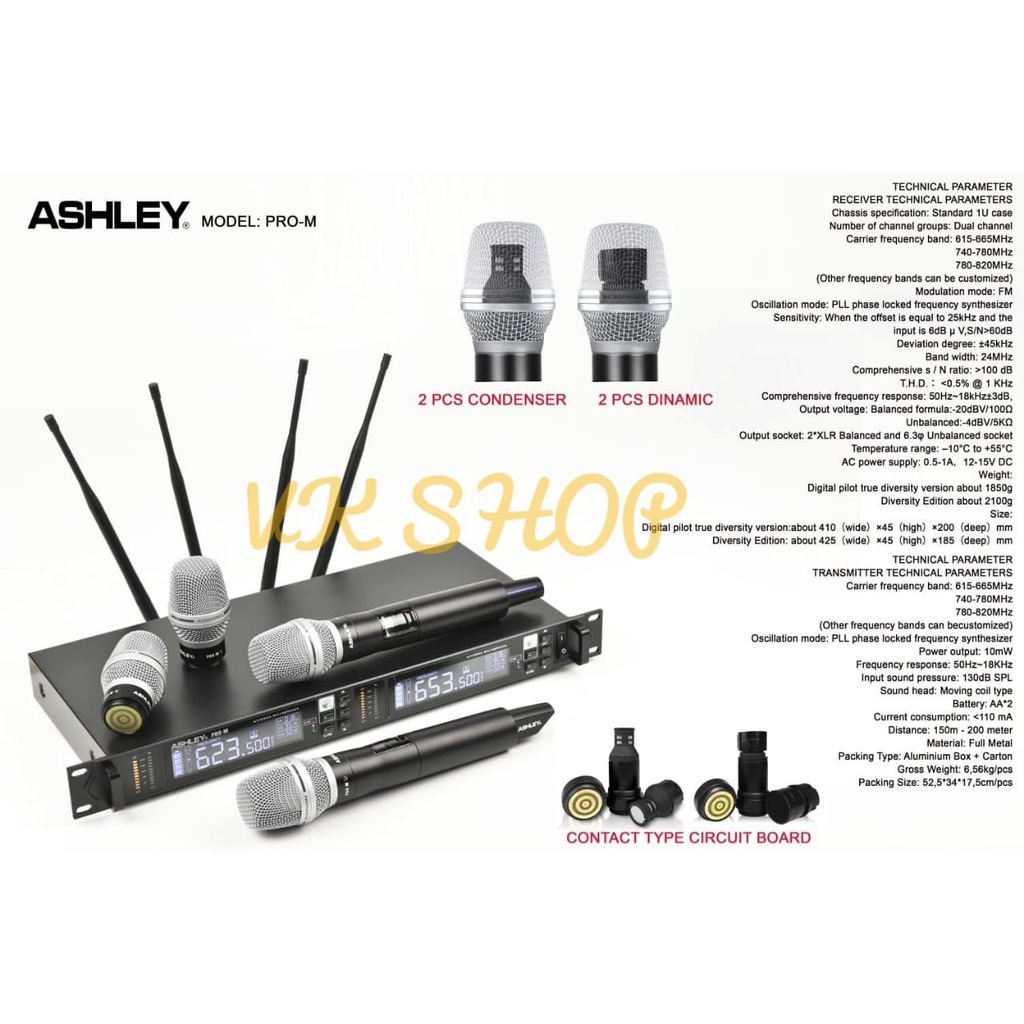 MIC WIRELESS ASHLEY PRO M / PRO-M / PROM ORIGINAL