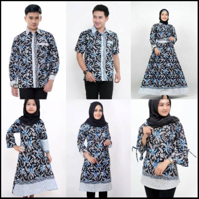 Batik couple  modern indonesia • batik keluarga modern • batik seragam