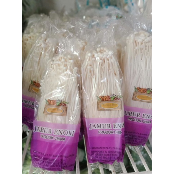 

jamur ENOKI Fresh putih bersih 100gram