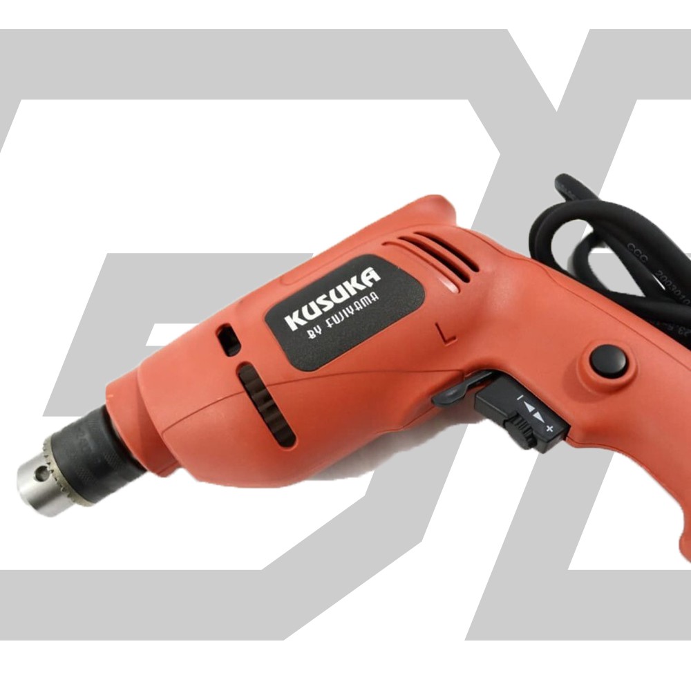 MESIN BOR LISTRIK KUSUKA BY FUJIYAMA 10 MM ELECTRIC DRILL-MESIN BOR BETON -MESIN BOR KAYU LISTRIK