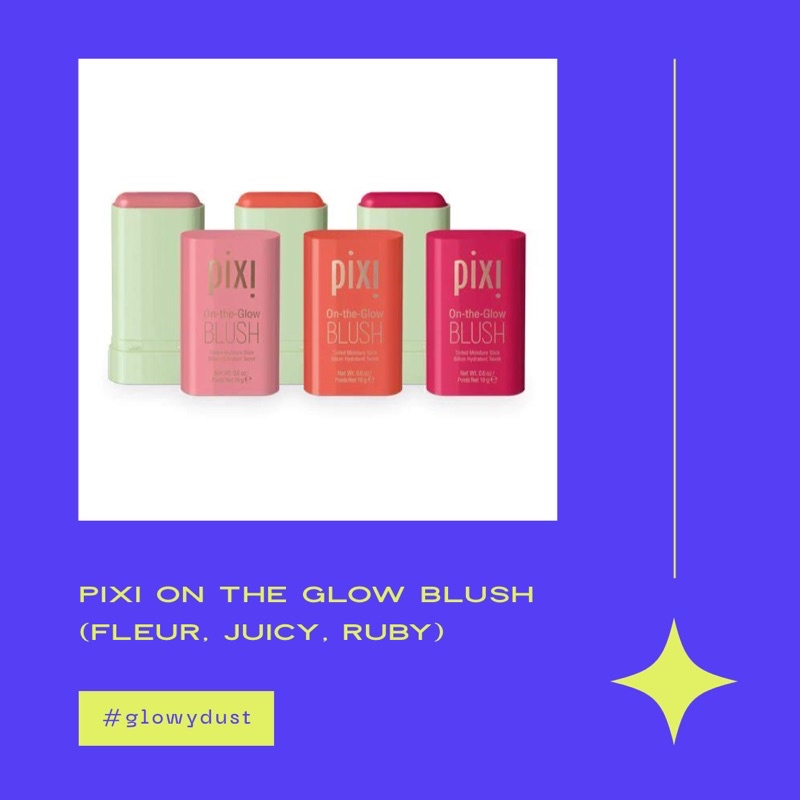 (READY) Pixi On The Glow Blush (Fleur, Juicy, Ruby)