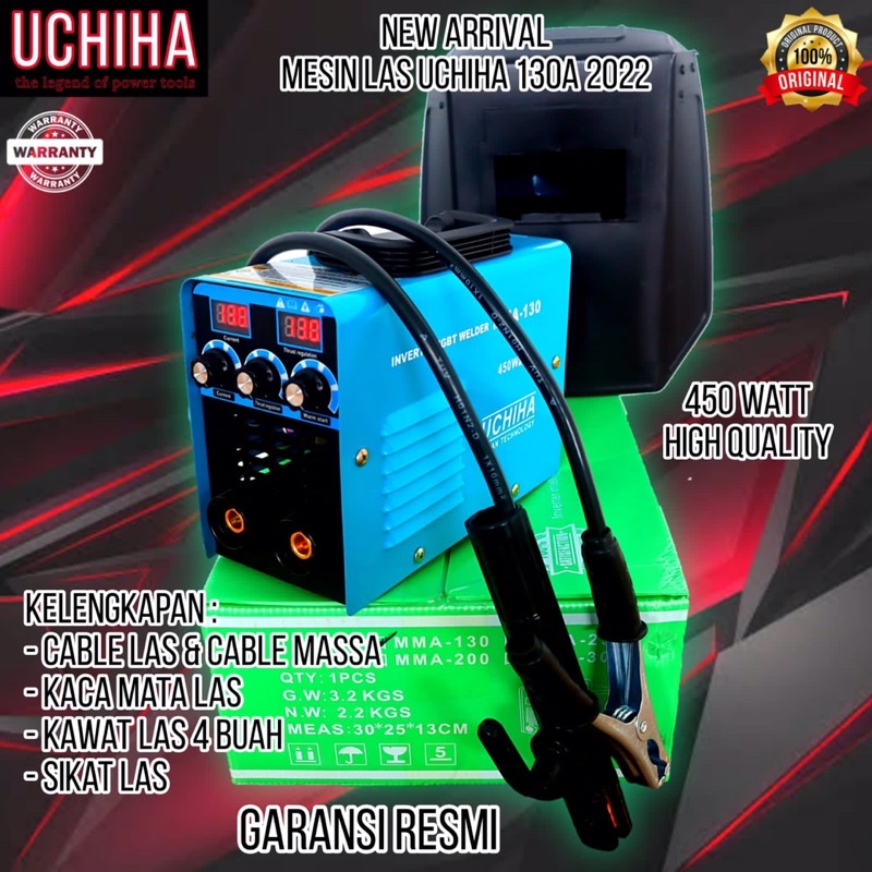 Mesin Las Travo Inverter 3tombol 2layar Digital 450watt 130ampere Merk Uchiha New 2022 Japan Teknolo