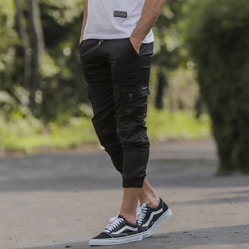 CELANA JOGGER CARGO ZIPPER