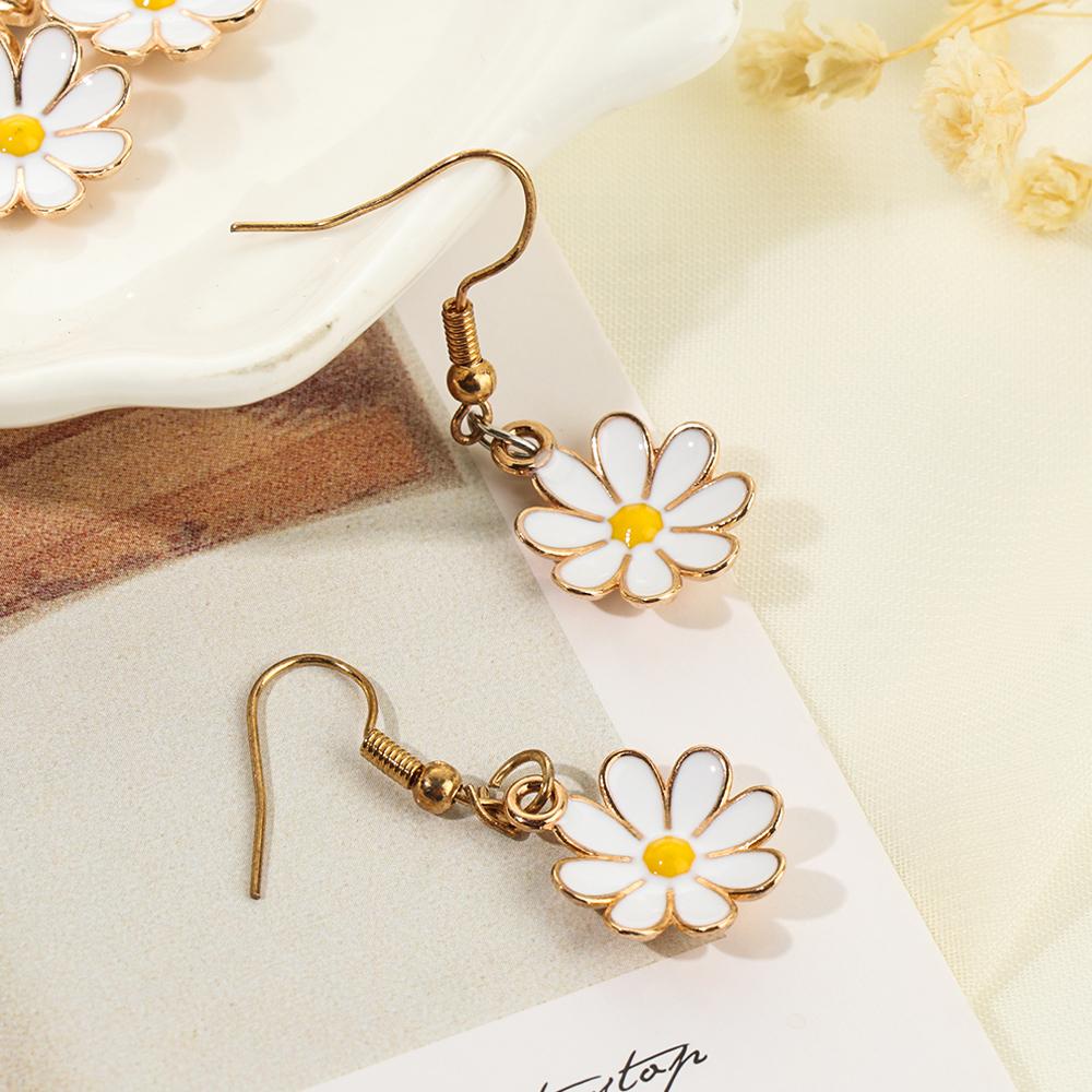 Preva Daisy Charm Charm Alloy Anting charms Enamel Charm Manik Manik Bunga Daisy