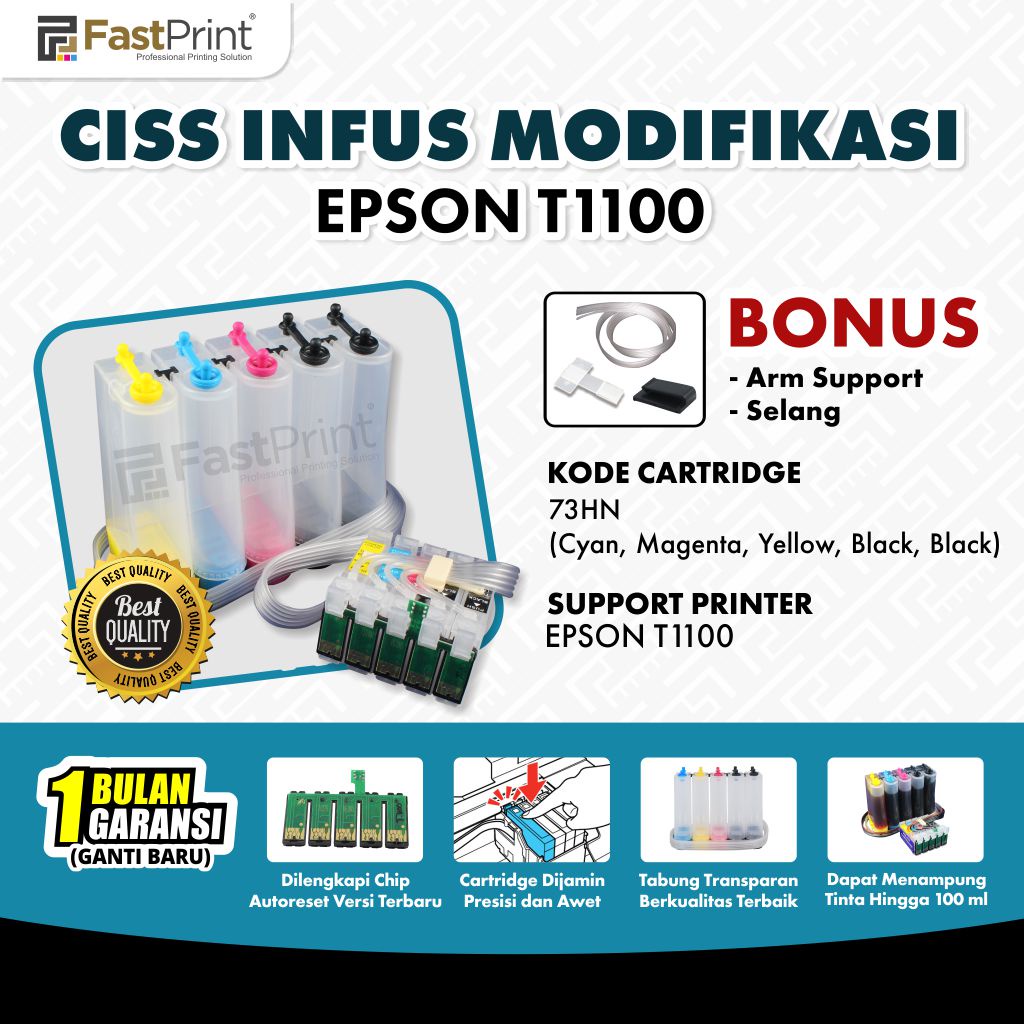 Ciss Infus Modif Printer Epson T1100 Kosongan