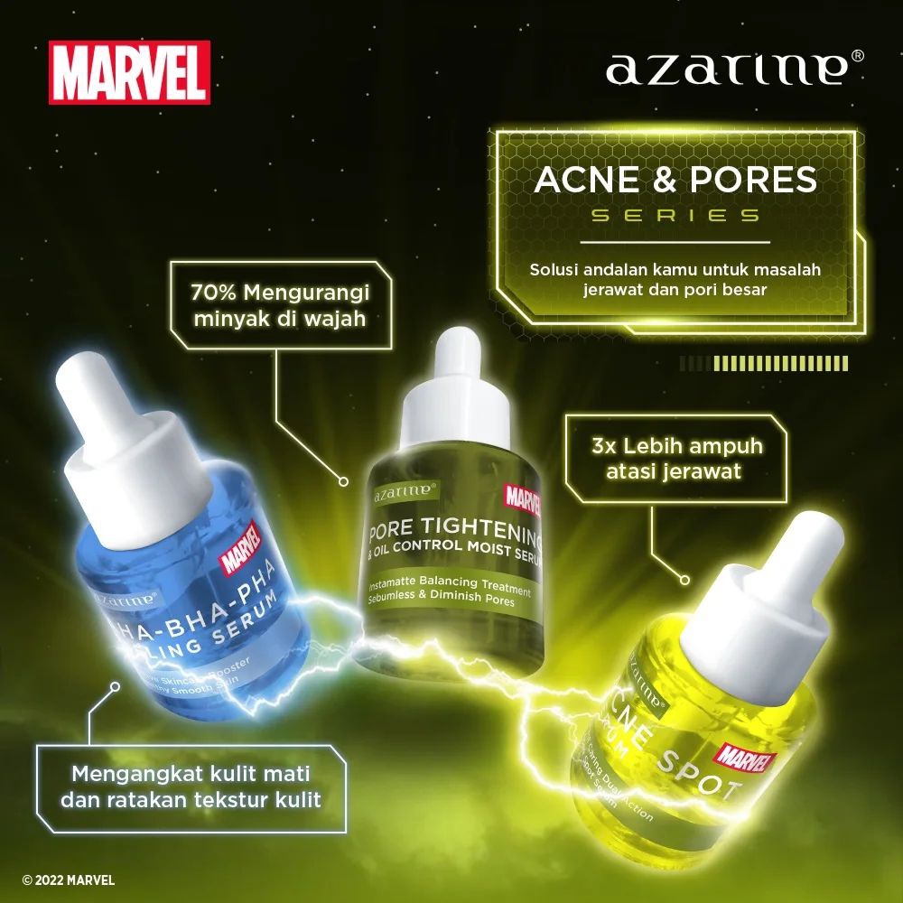 ✨LACIKOSME✨AZARINE SUPERHERO SERUM MARVEL EDITION SERIES - FACE SERUM BPOM