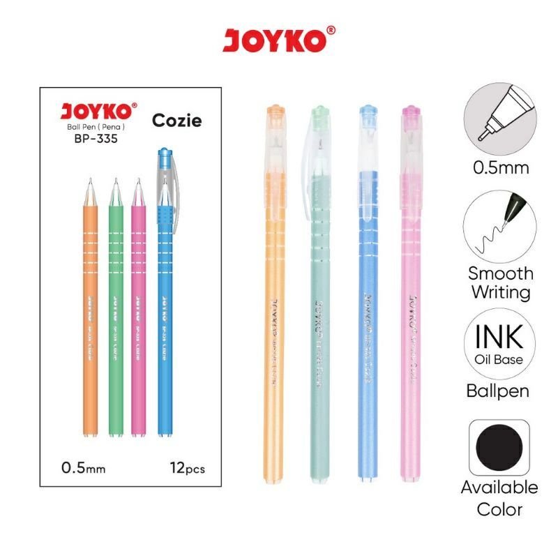 

Ball Pen ( Pena ) Joyko BP-335 Cozie 0.5mm ( Pcs )
