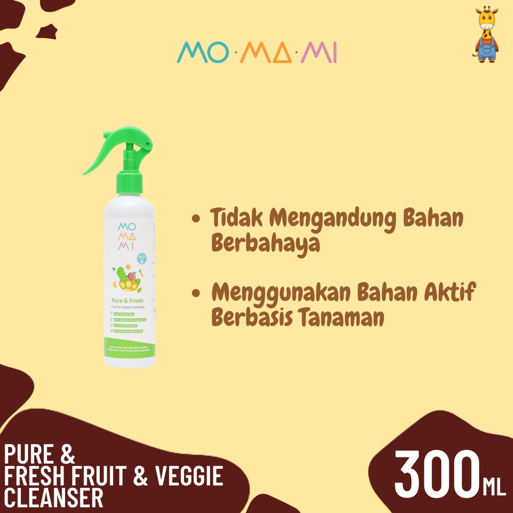 Momami Pure&amp;Fresh Fruit &amp; Veggie Cleanser 300ml - Pembersih Sayur dan Buah