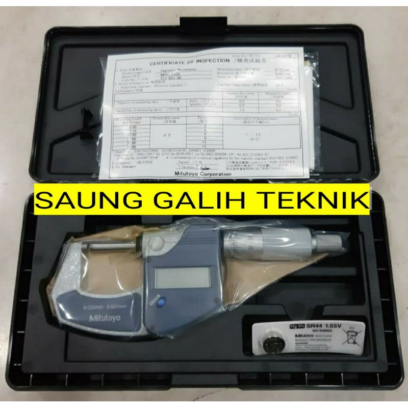 MITUTOYO 293-821-30 /293-240-30 DIGMATIC MICROMETER 0-25MM DIGITAL MICROMETER