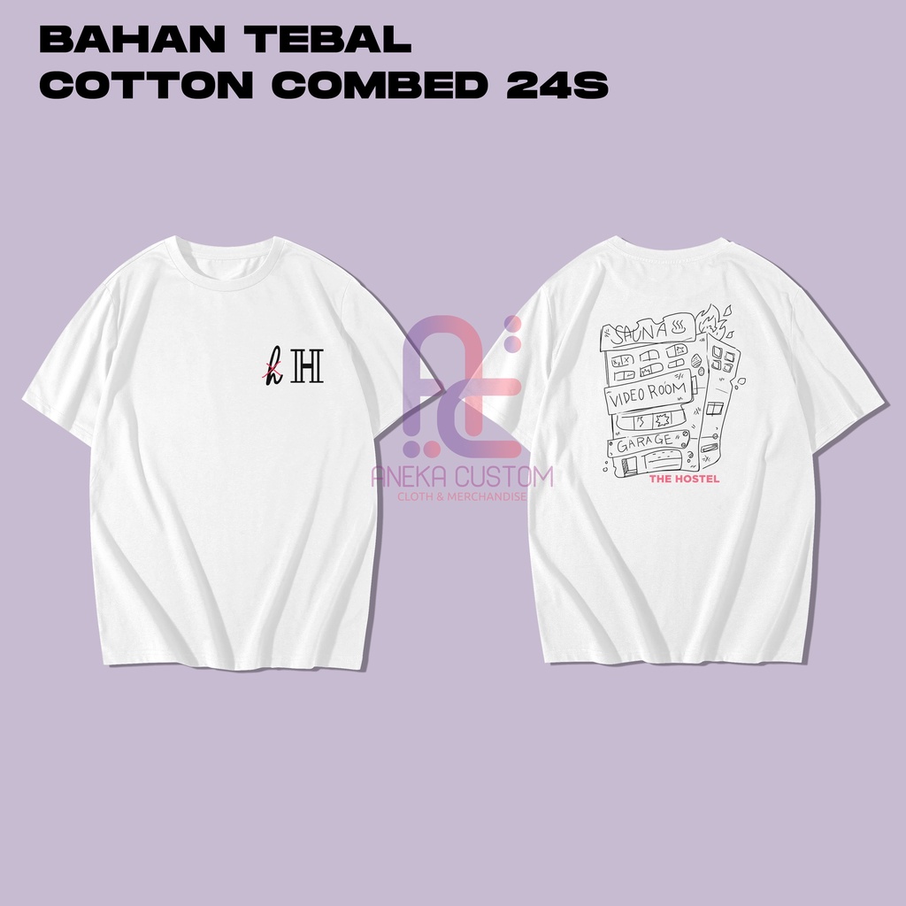 Kaos Manhwa Outfit Hostel Baju T-Shirt Manhwa Outfit