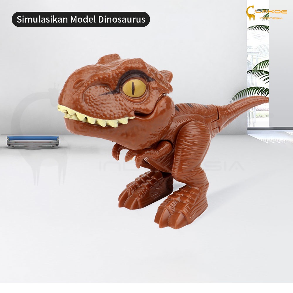 LAKOE Mainan figure dinosaurus anak gigit jari dino figur biting dinosaurs