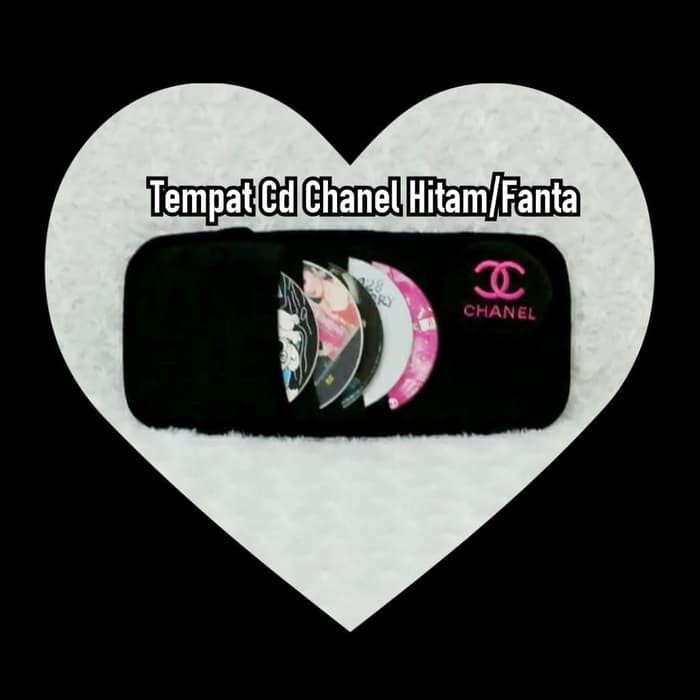 Tempat CD DVD Organizer SUNVISOR MOBIL chanel channel merah putih ungu pink fanta hitam c