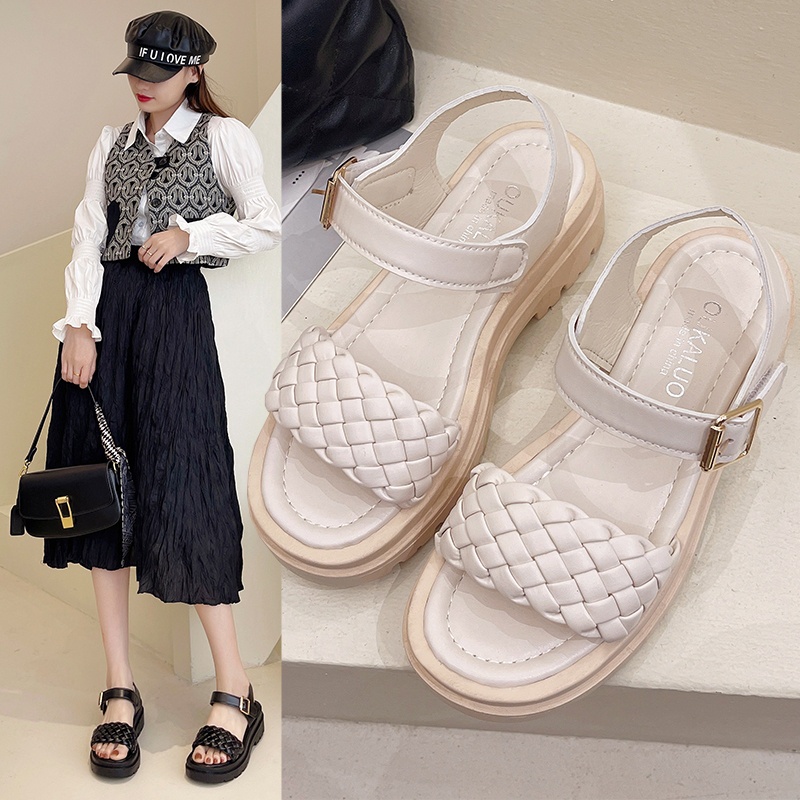 [COZY] Lolita Sandal Tali Korea Fashion Wanita Premium Sol Lembut