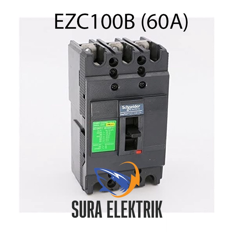 MCCB NFB Breaker Schneider EZC100B 60A EasyPact