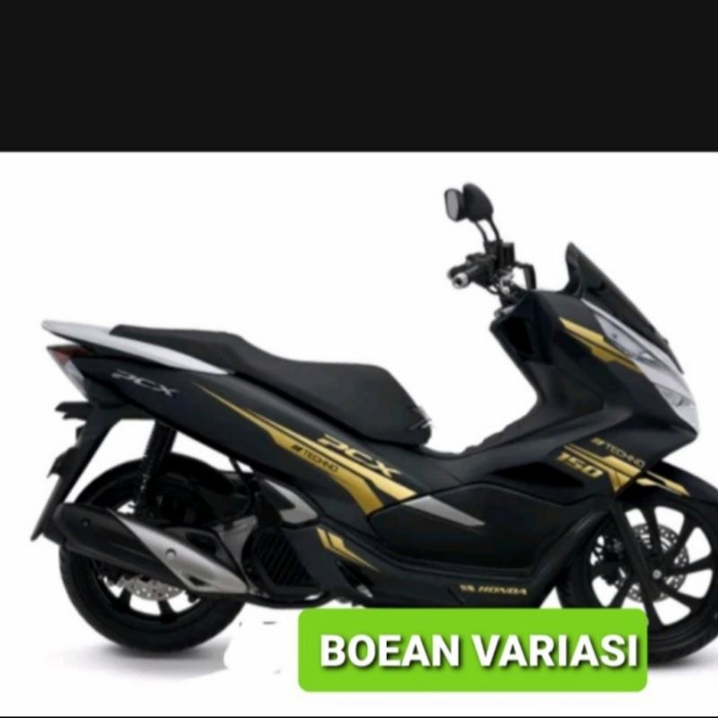 Cutting sticker Honda PCX 150 hitam minimalis