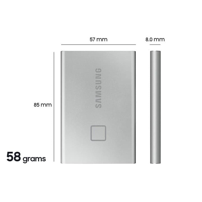 Samsung Portable SSD T7 Touch 1TB Finger Print T7 1TB