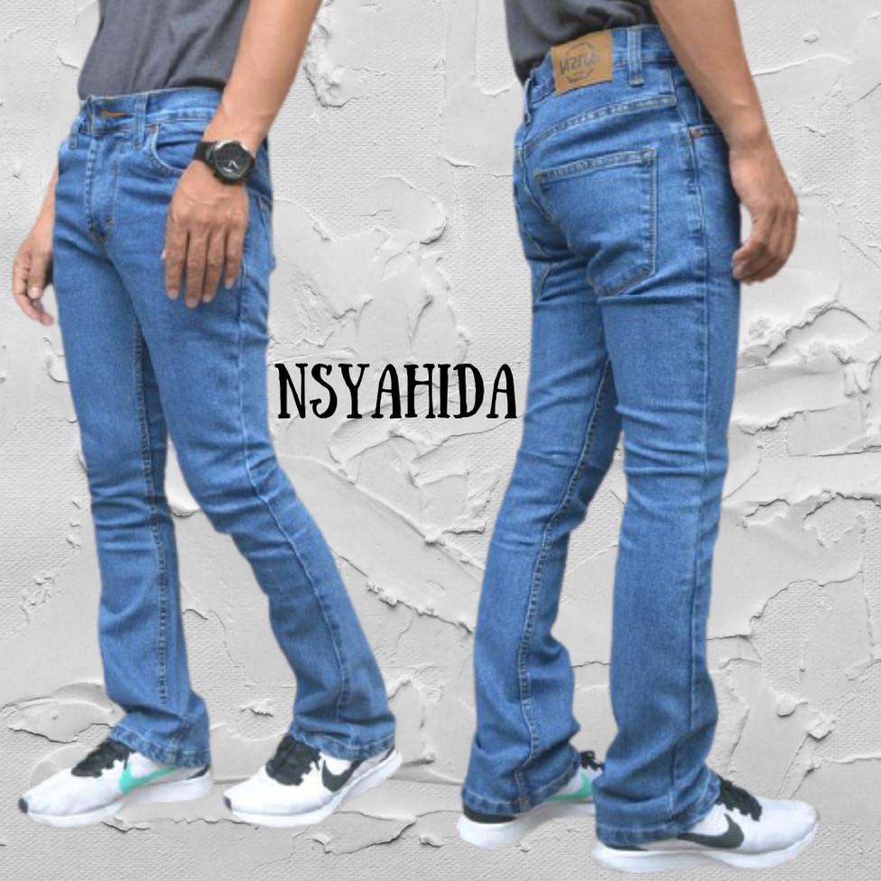 Laris LBWDH Celana Jeans Cutbray Pria BIG SIZE JUMBO [BISA COD] 38 Diskon