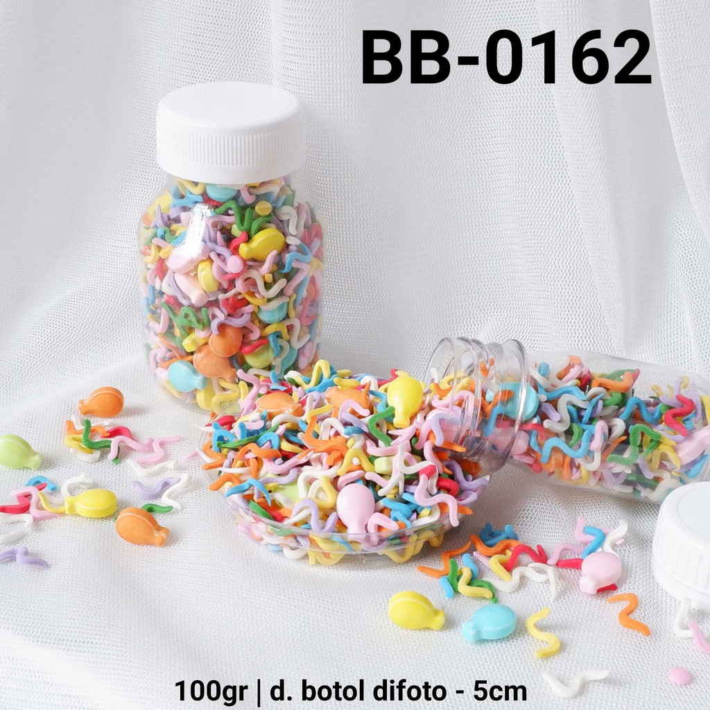 

BB-0162 Sprinkles sprinkle sprinkel 100gr 100 gram balon konfetti yamama baking grosir murah sprinkles cake dekorasi mutiara trimit decoration story sprinklestory sprinklesstory sprinkle story yamama baking