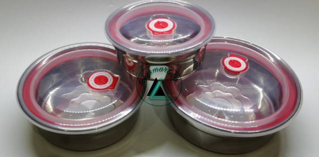 Jeho Food Container / Rantang Stainless / Food Container / Lunchbox/ Kotak Makan Silver