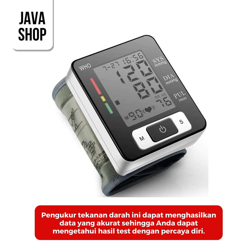 JAVASHOP Tensi Darah Pengukur Tekanan Darah Digital Tensimeter