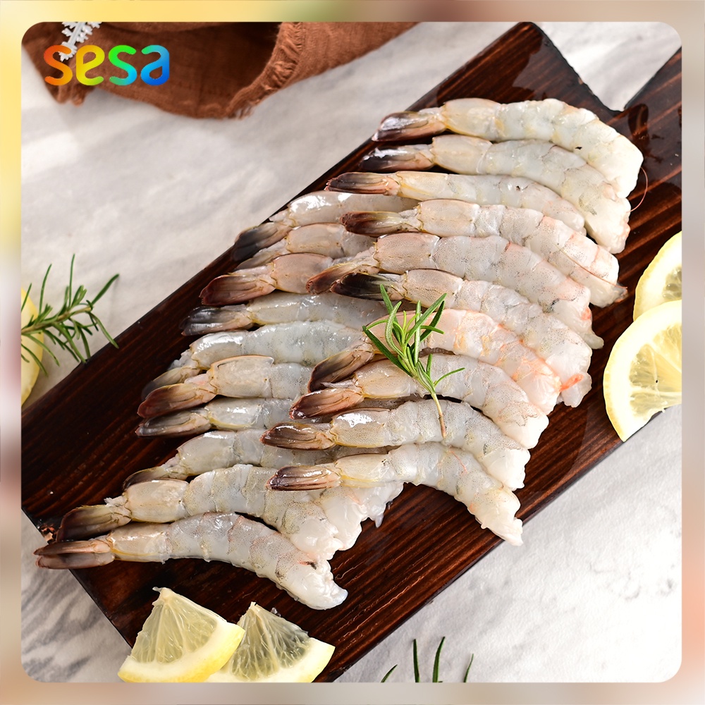 

UDANG Vaname PTO (Sisa Ekor) V-40/50 200gr - Seafood Fresh Segar