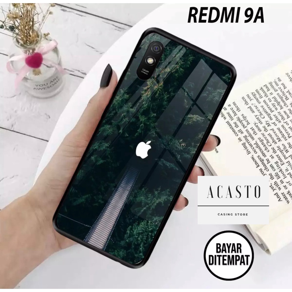 ACASTO Case Xiaomi Redmi 9A motif fashion logo apple iphone branded art theme 003 custom case casing pria &amp; wanita semua tipe HP