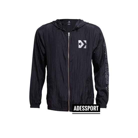 JAKET PARASUT CONVERSE BLACK ORIGINAL