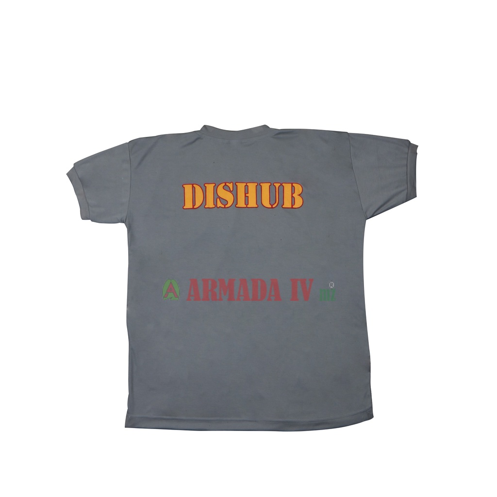 Kaos Oblong Pendek Logo Dishub Abu Abu