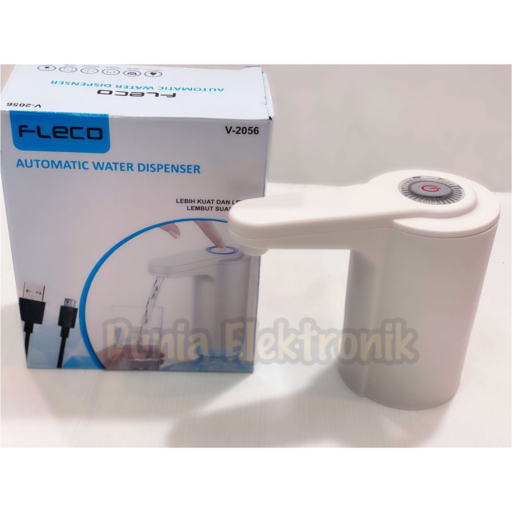 Pompa Galon Air Minum Elektrik Otomatis Charger Fleco V-2056