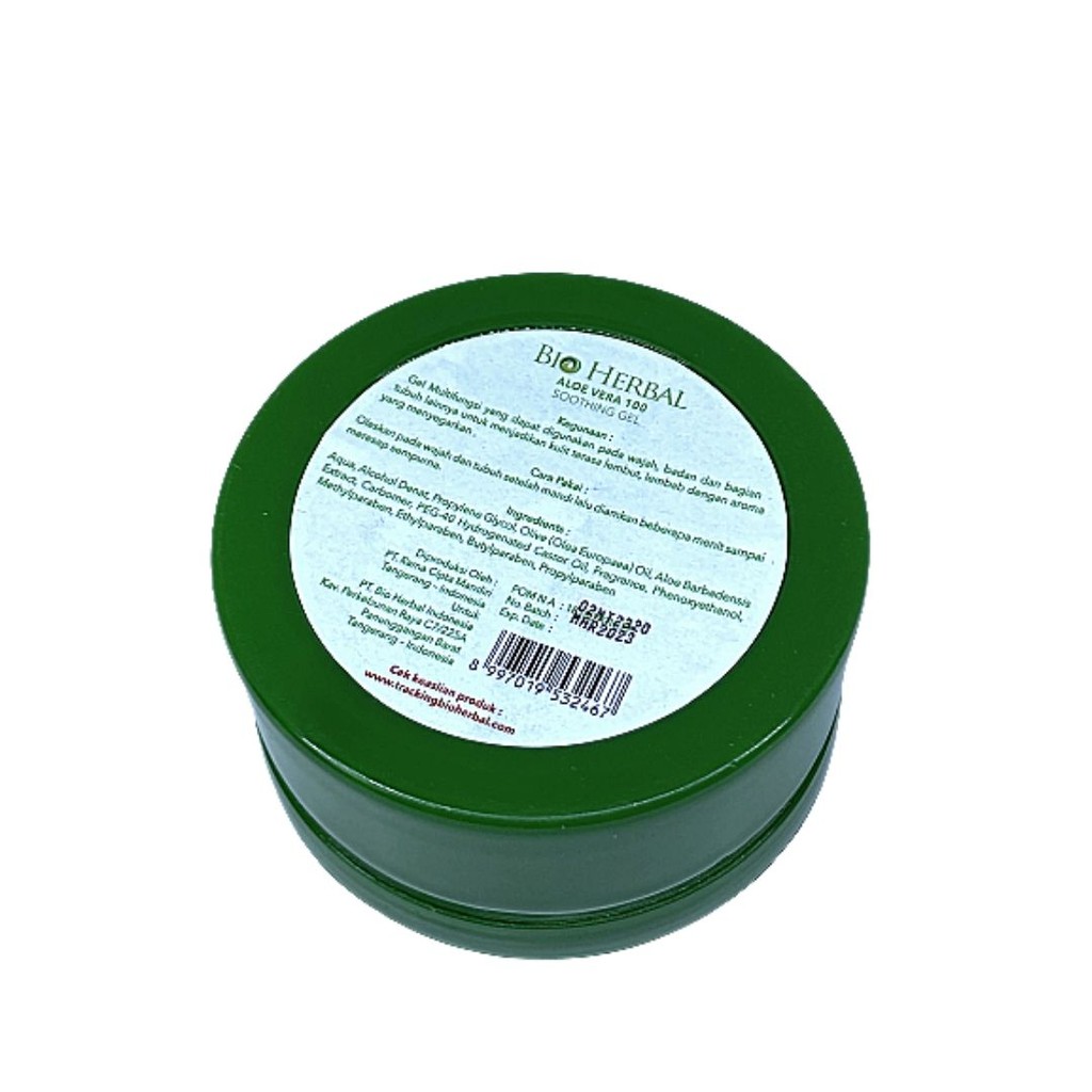 BIO HERBAL ALOE VERA GEL SOOTHING &amp; MOISTURE ORIGINAL BPOM PELEMBAB MUKA PERAWATAN KECANTIKAN WAJAH LIDAH BUAYA HERBAL