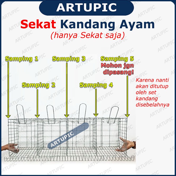 SEKAT Kandang Ayam Petelur Galvanise SKAT Kandang Ayam Artupic