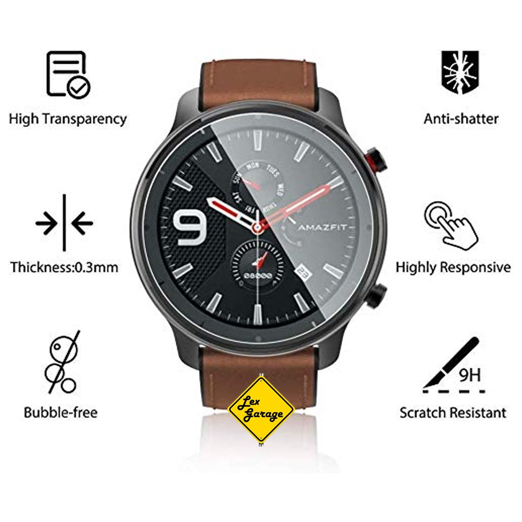 Anti Gores Tempered Glass Amazfit GTR 47mm 42mm Screen Guard Protector