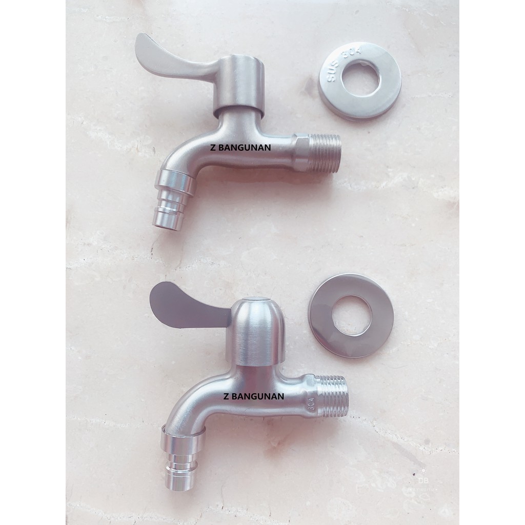 KRAN AIR DAPUR STAINLESS / KRAN TEMBOK / KRAN TAMAN / KRAN MESIN CUCI / KRAN TOILET MURAH &amp; TERLARIS