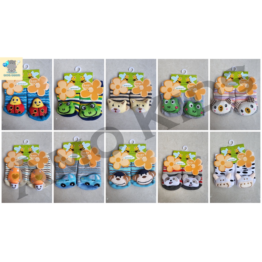 Kaos Kaki Boneka Bayi 0-12 Bulan AntiSlip Klintingan SNI