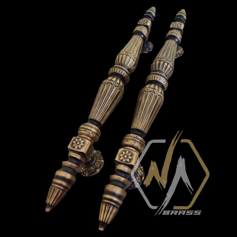 Handle Pintu Rumah / Gagang Pintu Rumah Kuningan Menara 60 cm