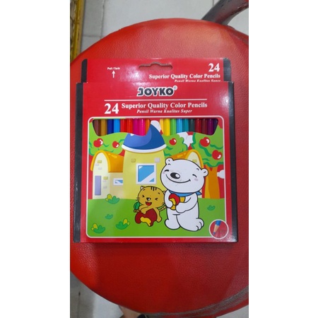 

JOYKO PENSIL WARNA PANJANG ISI 24/CAT AIR/WATERCOLOR PENCILS/HEXAGONAL GRIP