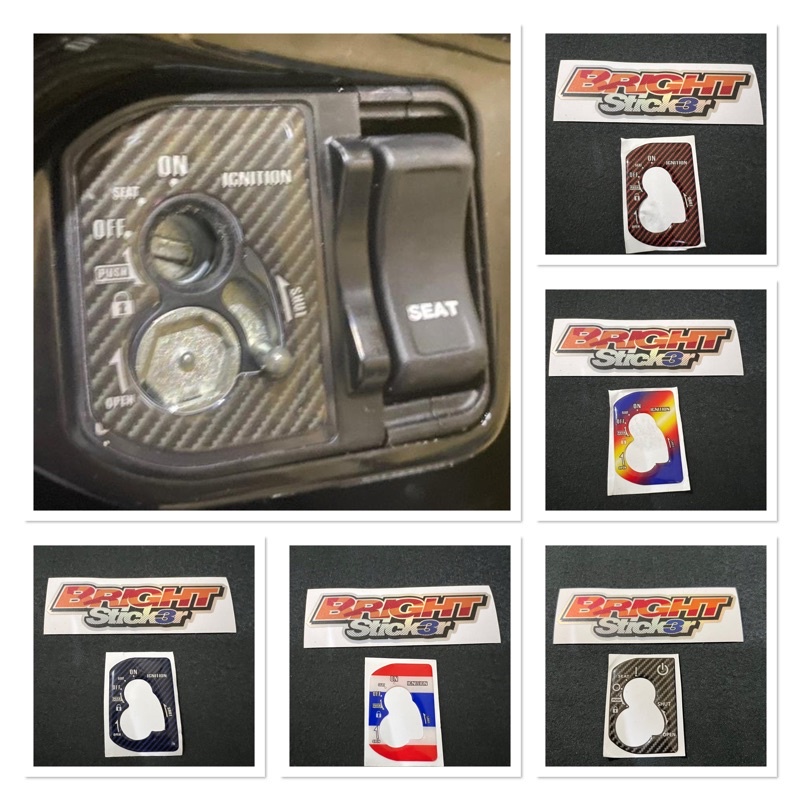 STICKER EMBLEM TUTUP KUNCI KONTAK BEAT NEW 2020 2021 DELUXE SCOOPY 2021 TIMBUL