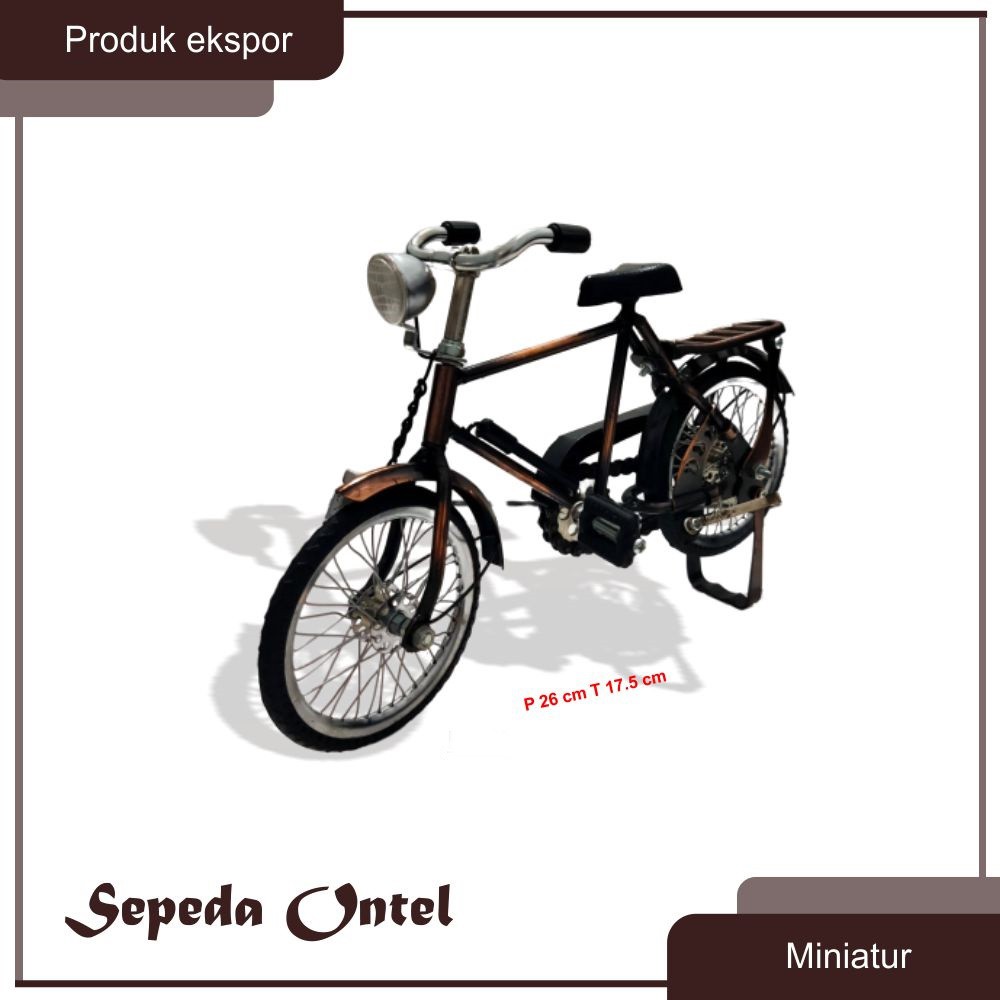 Miniatur Sepeda Ontel/Onthel Pria Terbaru