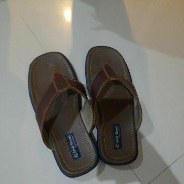 Sandal big size jumbo ukuran besar 45 kulit sapi asli