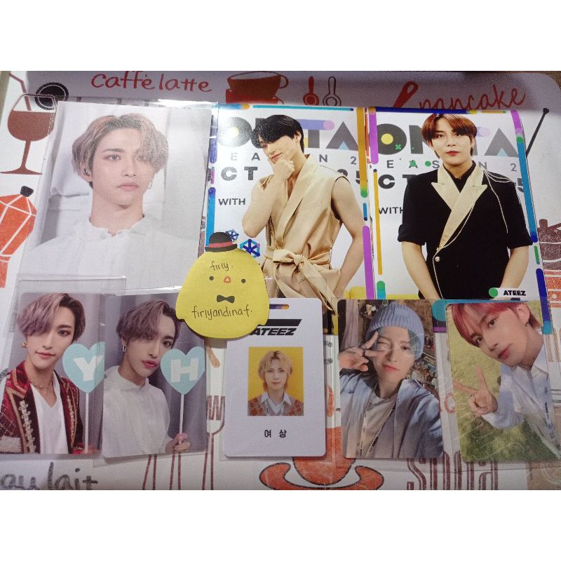 ATEEZ Photocard, ID Card sg21 Yeosang, sg21 Jongho Hongjoong 2nd Anniv Seonghwa Jongho San AR KCON