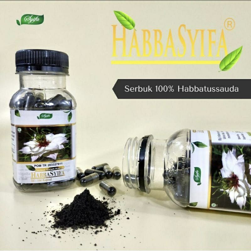 Habbatussauda Habbasyifa Serbuk 210kapsul ORIGINAL Ijin BPOM