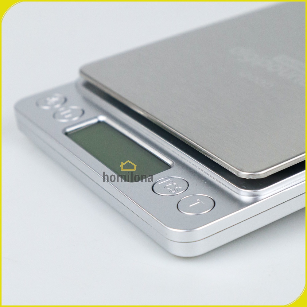 Timbangan Dapur Mini Digital Scale 1000g 2000g 3000g 0.1g - Taffware Digipounds i2000 - Silver