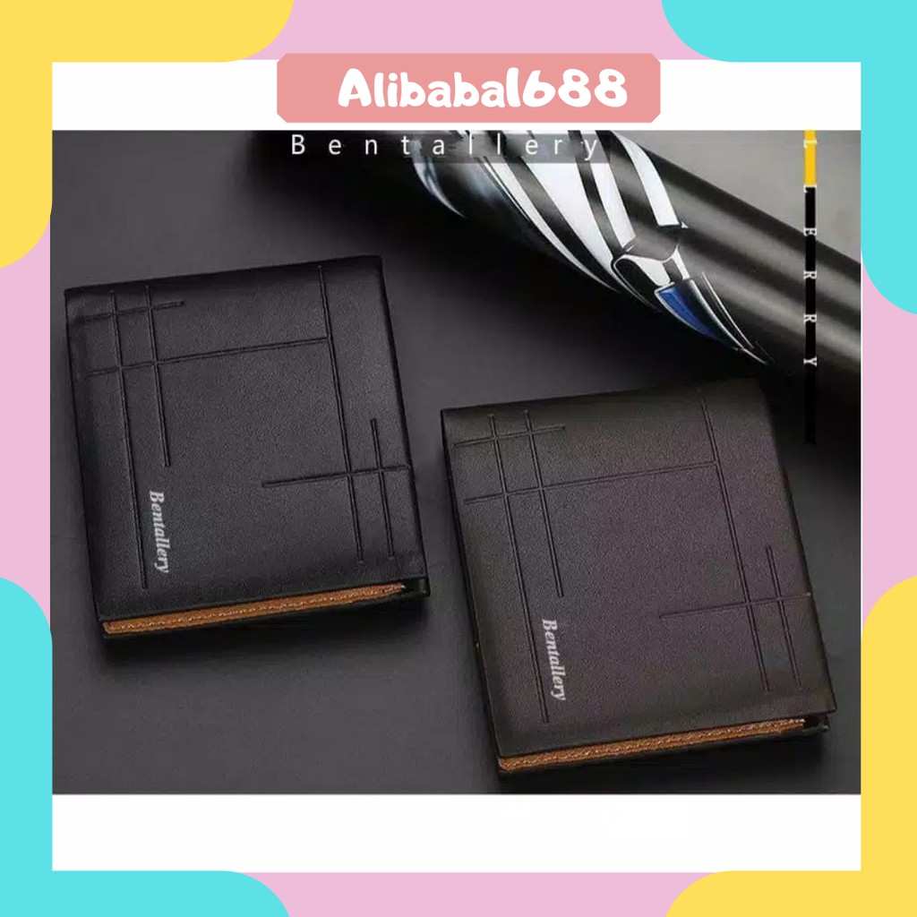 *ALIBABA1688* DOMPET PRIA N07 IMPORT MATERIAL PU DOMPET PENDEK DOMPET LIPAT
